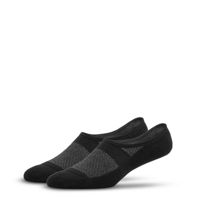 SILVER NO SHOW SOCKS | BLACK