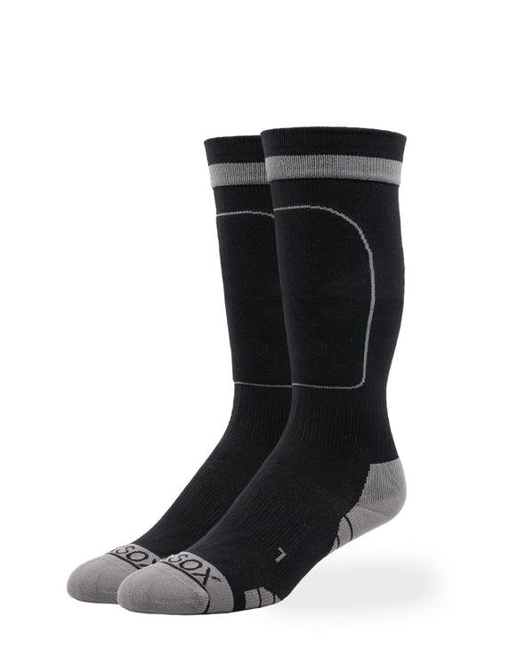 SILVER COMPRESSION SPORT SOCKS | BLACK