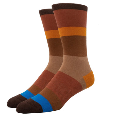 SILVER CREW SOCKS | BIG BROWN