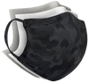 Structured Silver Mask 3 Layer - Black Camo