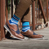 SILVER CREW SOCKS | SHADES OF BLUE