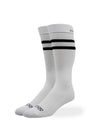 SILVER COMPRESSION KNEE-HIGH SOCKS | WHITE