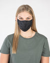 Structured Silver Mask 3 Layer - Black Camo