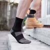 SILVER WORK QUARTER SOCKS | BLACK