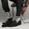 SILVER CREW SOCKS | BLACK CAMO