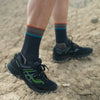 SILVER WOOL HIKING SOCKS | GREY ORANGE