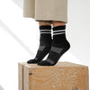 SILVER RETRO SOCKS | BLACK