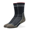 SILVER WOOL HIKING SOCKS | GREY RED