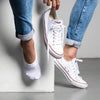 SILVER INVISIBLE SOCKS | WHITE