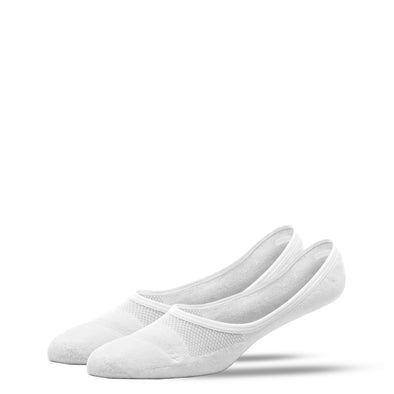 SILVER INVISIBLE SOCKS | WHITE