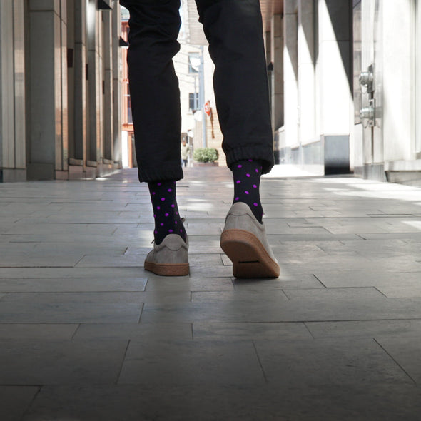 SILVER CREW SOCKS | NIGHT MAUVE