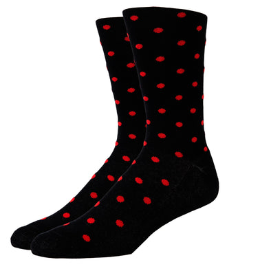 SILVER CREW SOCKS | NIGHT REDS