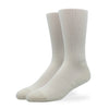 SILVER SOLID RIBBED SOCKS | OFF WHITE