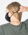 Structured Silver Mask 3 Layer - Black