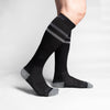 SILVER COMPRESSION KNEE-HIGH SOCKS | BLACK