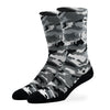 SILVER CREW SOCKS | BLACK CAMO