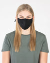 Structured Silver Mask 3 Layer - Black