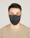 Structured Silver Mask 3 Layer - Black Camo