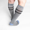 SILVER COMPRESSION KNEE-HIGH SOCKS | GREY