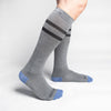 SILVER COMPRESSION KNEE-HIGH SOCKS | GREY