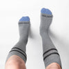 SILVER COMPRESSION KNEE-HIGH SOCKS | GREY