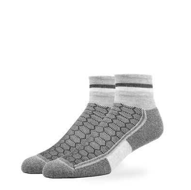 SILVER QUARTER SOCKS | GREY