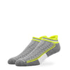 SILVER ANKLE SOCKS | NEON