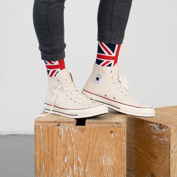 SILVER CREW SOCKS | UNION JACK