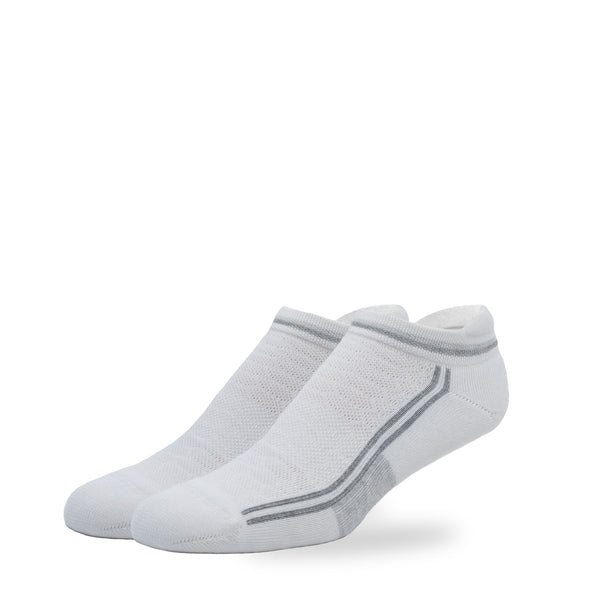 SILVER ANKLE SOCKS | WHITE