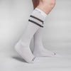 SILVER COMPRESSION KNEE-HIGH SOCKS | WHITE